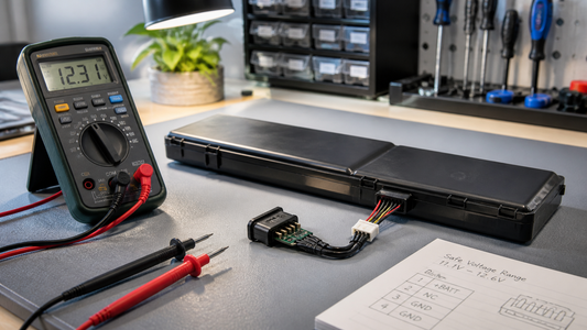 Simulated professional repair scene for Business Laptop Battery: Incorrect replacement battery