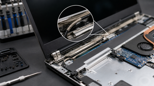 Simulated professional repair scene for Laptop Dropped but Still Works? What To Check Before Ignoring It