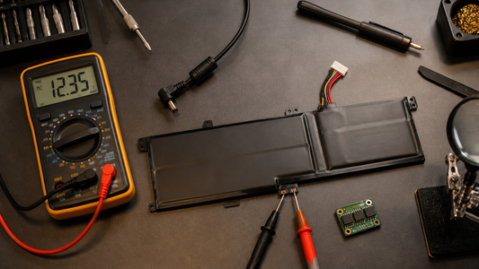 Simulated professional repair scene for Business Laptop Battery: Heat-sensitive battery failure