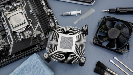 Simulated professional repair scene for Desktop CPU Cooling System: Poor heatsink contact