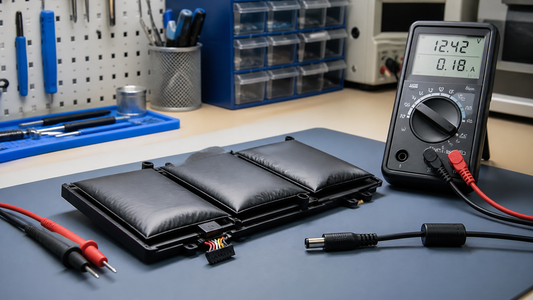 Simulated professional repair scene for Business Laptop Battery: Swollen battery cells