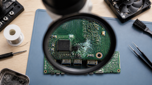 Simulated professional repair scene for Auckland Humidity and Electronics: Small Habits That Help