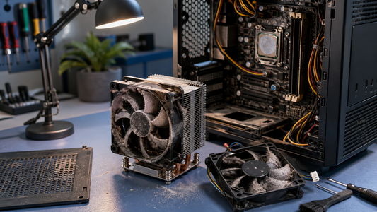 Simulated professional repair scene for Dust Inside Office Desktops: Why It Causes More Than Noise