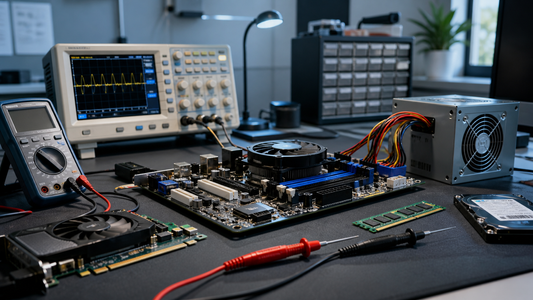 Simulated professional repair scene for Before Bringing a Computer for Repair: What Information Helps