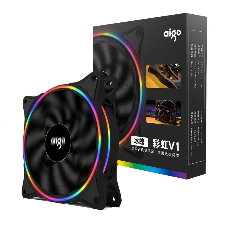 120mm 12V RGB PC Case Fan with 4-Pin Connector