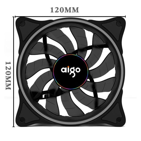 120mm 12V RGB PC Case Fan with 4-Pin Connector