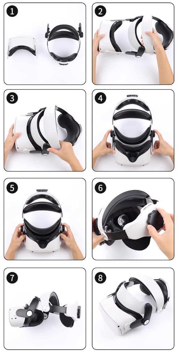 Oculus Quest 2 VR Head Strap - detail photo