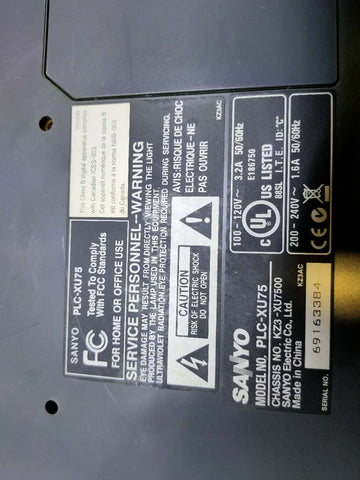 Projector Sanyo PLC-XU75 For Home Use Projectors