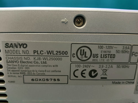 Projector Sanyo PLC-WL2500 For Home Use Projectors - Retail & Event Display - additional detail photo 5