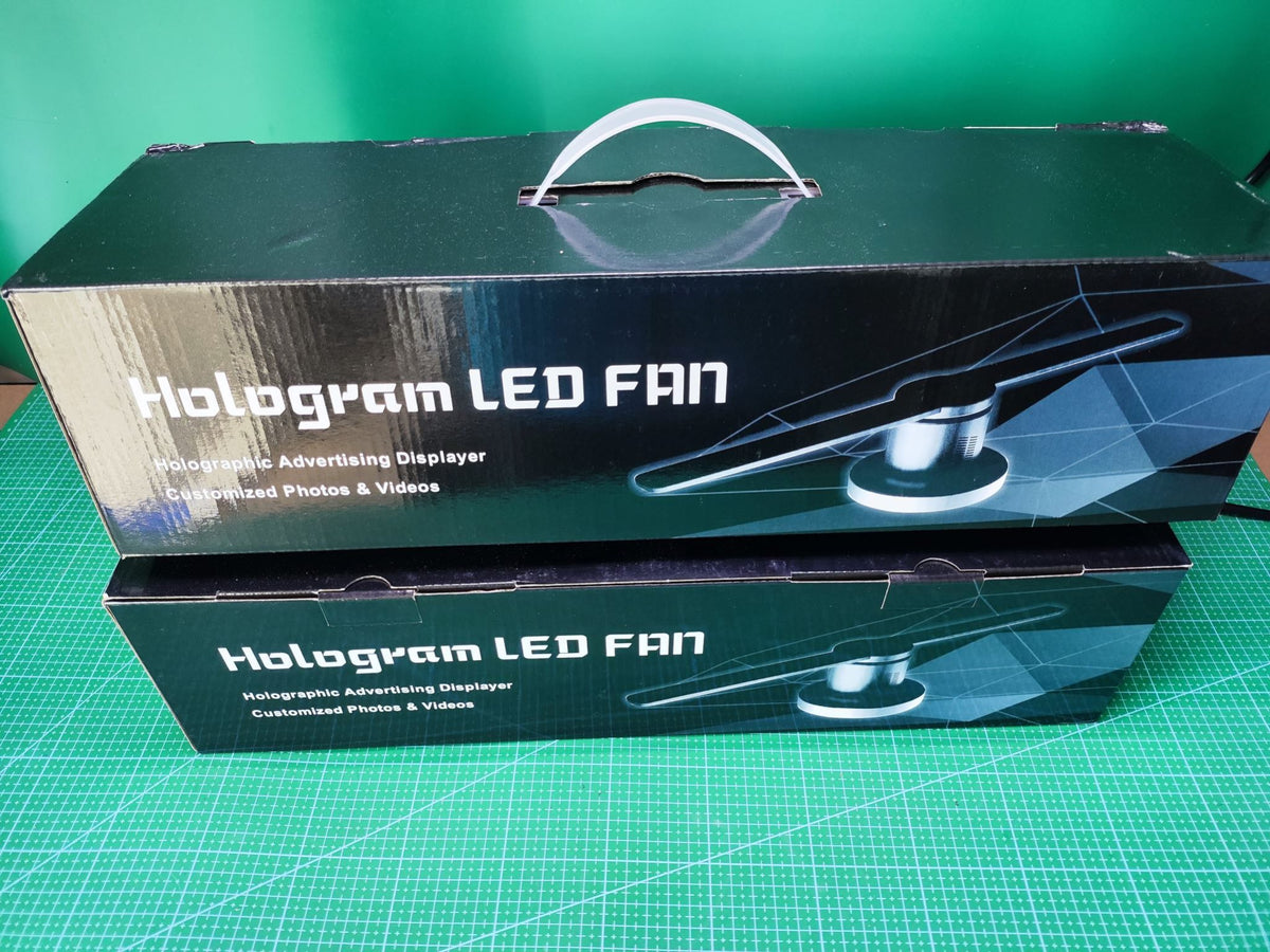 3D Hologram Fan Projector Z1 - 42cm LED Fan Display for Retail & Events - projection effect or use-case view
