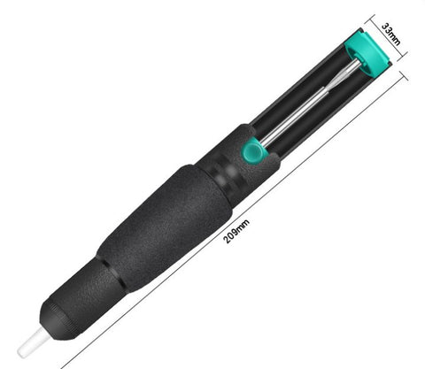 Manual Solder Sucker – Double-Ring Anti-Slip Aluminium Desoldering Pump