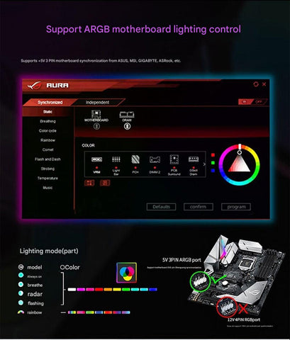 AEPC O3 PRO ARGB 120mm Infinity Mirror Fan