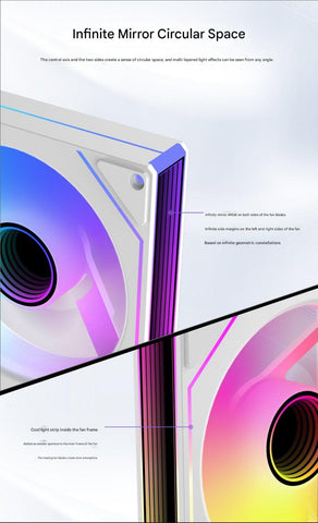 AEPC O3 PRO ARGB 120mm Infinity Mirror Fan