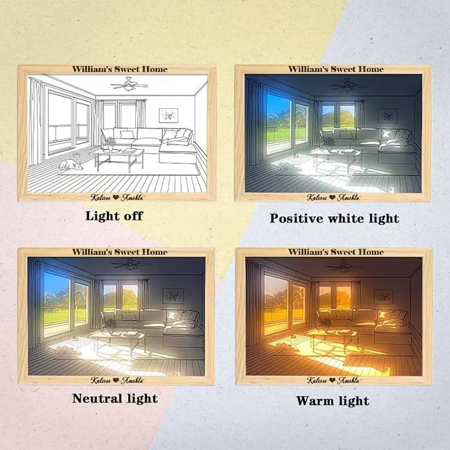 AEPC Light Painting Night Light - Window Pattern - included item or label detail