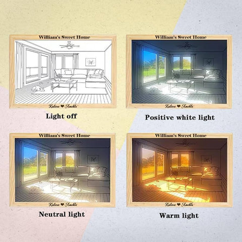 AEPC Light Painting Night Light - Window Pattern - included item or label detail