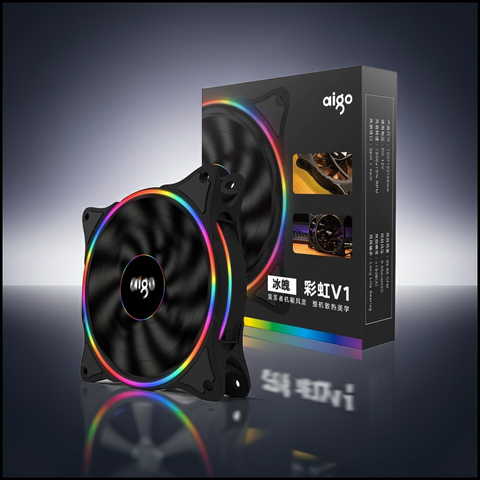 120mm 12V RGB PC Case Fan with 4-Pin Connector