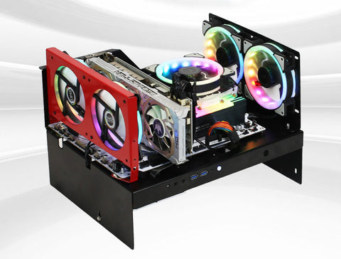 Repair PC Test bench Open Frame With USB 3.0 power button Audio
