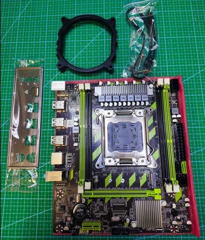 INTEL X79 Motherboard LGA 2011 i7 / XEON - Tested Refurbished Board - rear ports and connector detail
