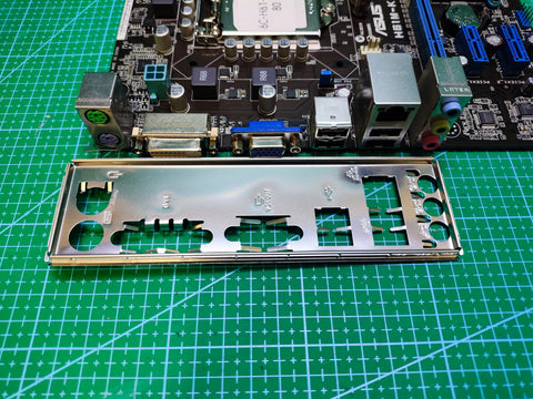 ASUS H61 Motherboard LGA 1155 Intel 2Gen 3Gen / B75 P61 Z77 - Tested Refurbished Board - rear ports and connector detail