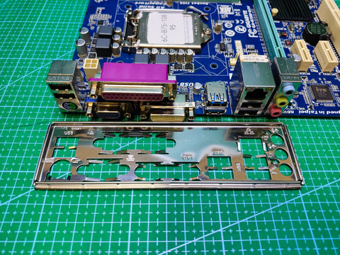 GIGABYTE B75 Motherboard LGA 1155 Intel 2nd/3rd Gen - Refurbished 90-Day Warranty - rear ports and connector detail