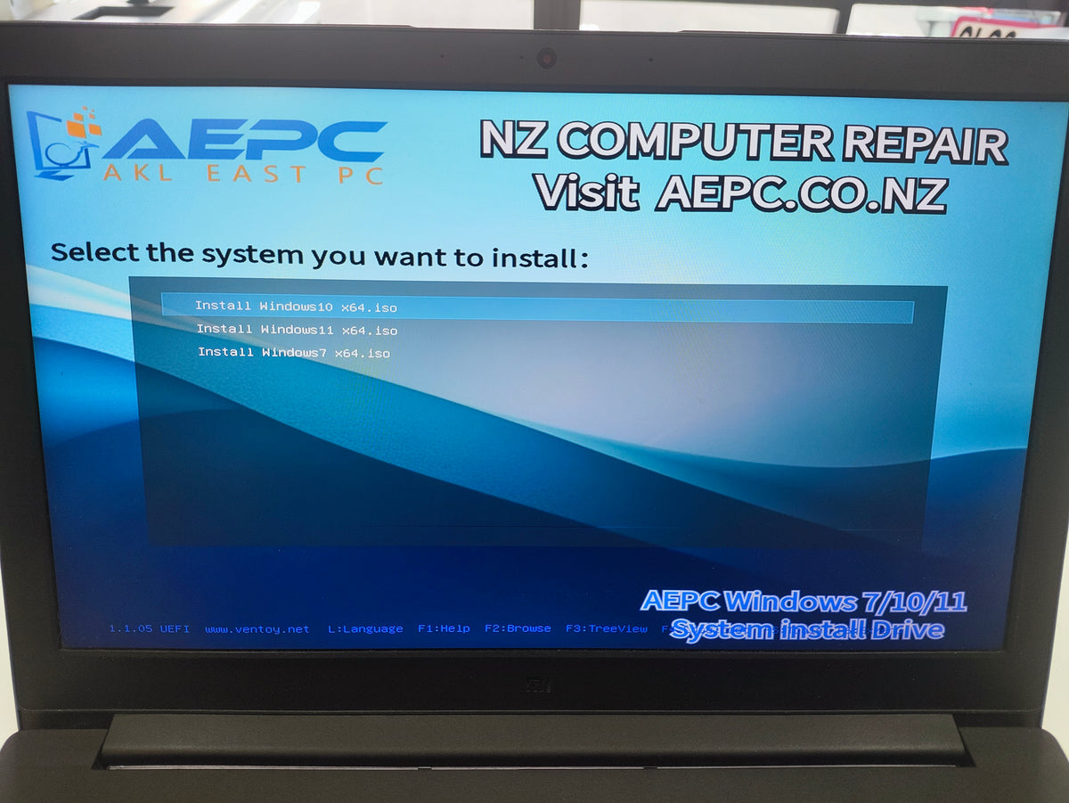 AEPC Windows Installation Drive Windows 7 / 10 / 11 USB Bootable Drive