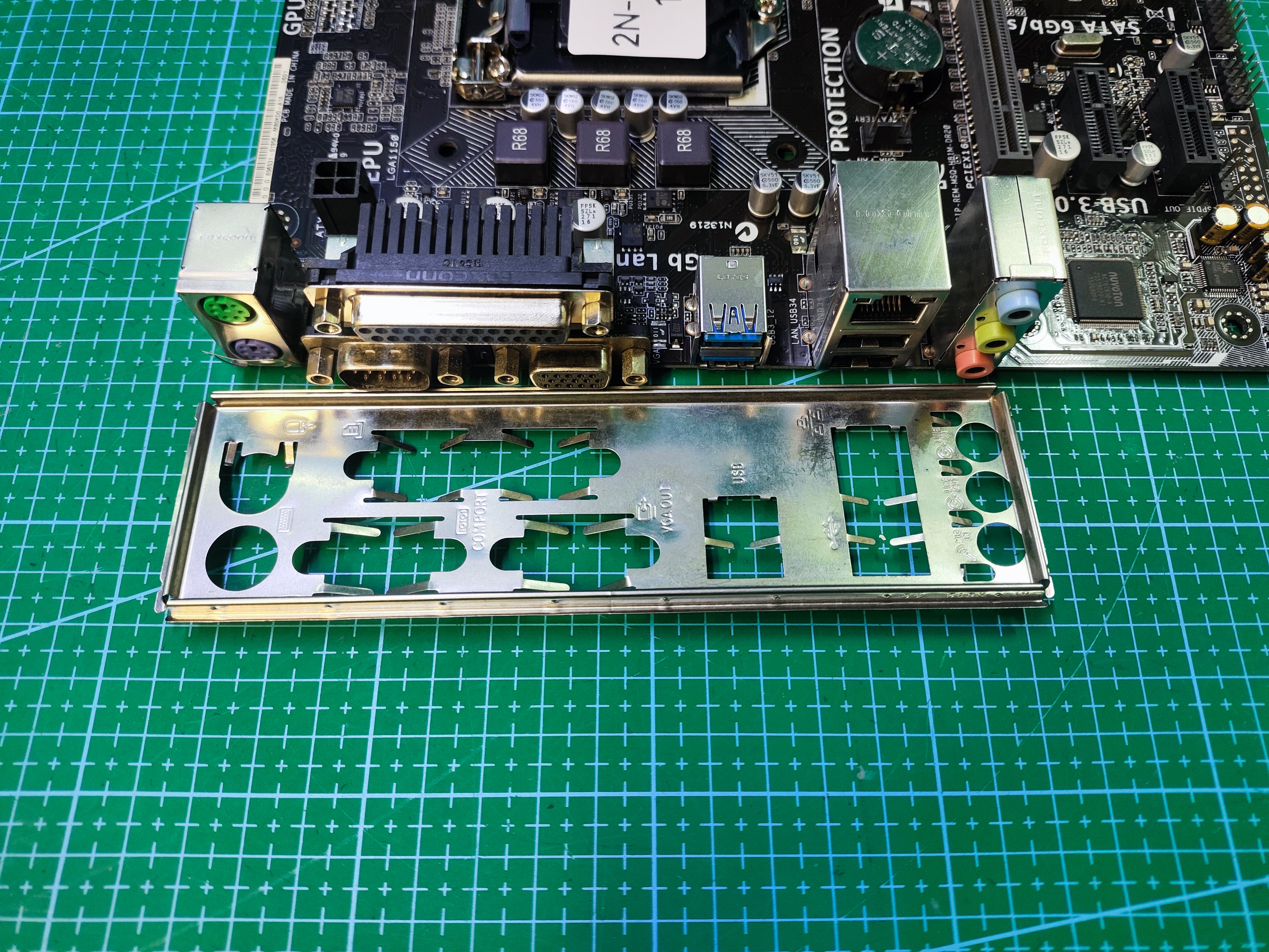 ASUS H81 Motherboard LGA 1150 Intel 4th 5th Gen - Refurbished 90-Day Warranty - rear ports and connector detail