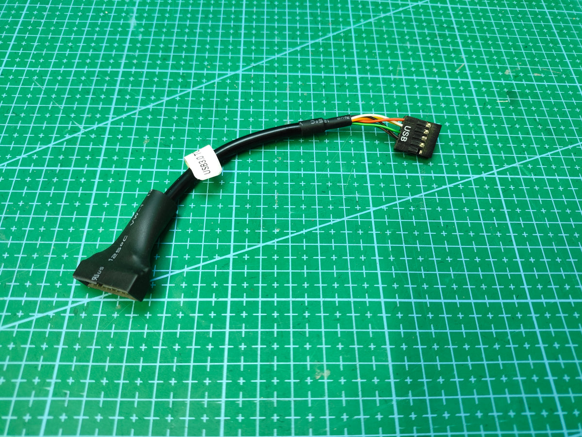 USB 3.0 20-Pin to USB 2.0 9-Pin Front Panel Adapter Cable - 15cm