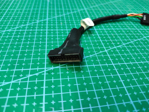 USB 3.0 20-Pin to USB 2.0 9-Pin Front Panel Adapter Cable - 15cm
