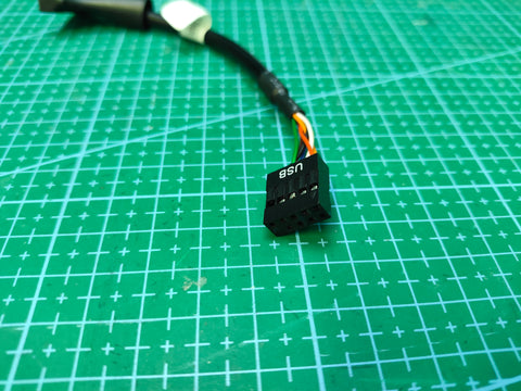 USB 3.0 20-Pin to USB 2.0 9-Pin Front Panel Adapter Cable - 15cm