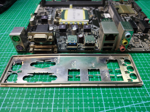 ASUS H110 Motherboard LGA 1151 Intel 6th 7th Gen - Refurbished 90-Day Warranty - rear ports and connector detail