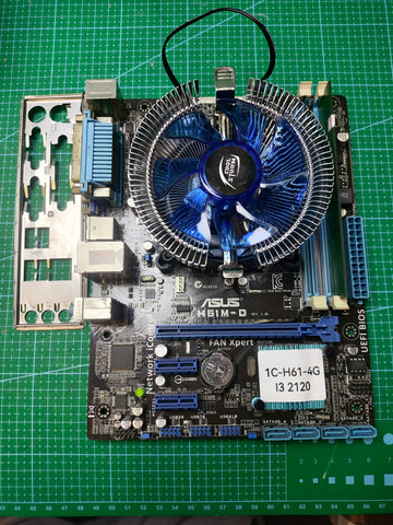 ASUS H61M-D + Intel i3-2120 + 4GB DDR3 RAM Bundle