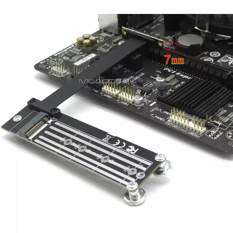PCIe x1 to M.2 NVMe SSD Adapter Cable - PCIe 3.0 (20cm) - additional detail photo 4