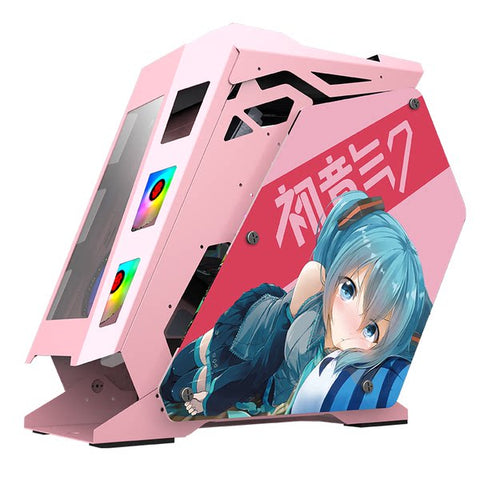 Miku-Style A1 PRO MATX Open-Frame Gaming Case