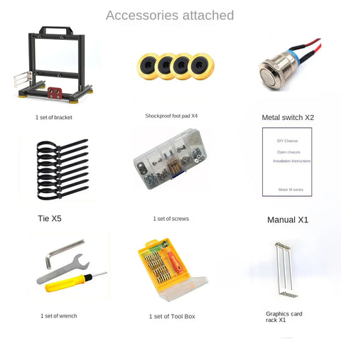 AEPC O1 Aluminum Open Desktop PC Test Bench Case