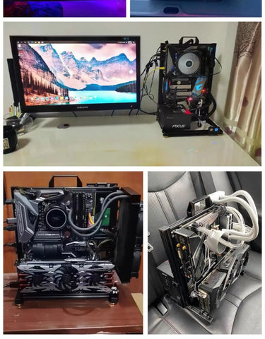 AEPC O1 Aluminum Open Desktop PC Test Bench Case
